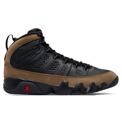9 Retro - Black/True Red/Light Olive