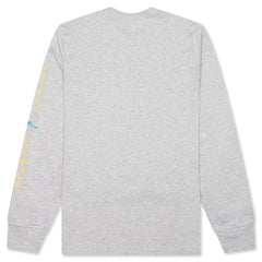 Brooklyn AJ11 Graphic L/S Tee - Grey Heather