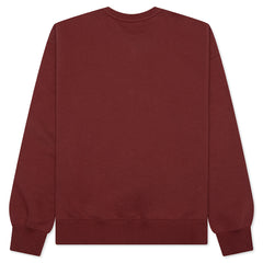 Brooklyn Fleece Holiday Crewneck - Redstone/Black