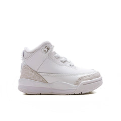 3 Retro 'Pure Money' (TD) - White/Metalic Silver