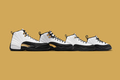 12 Retro (TD) "Royalty Taxi" - White/Metallic Gold