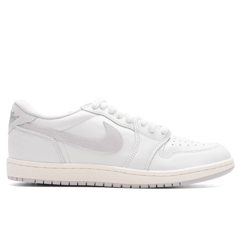 1 Low '85 'Neutral Grey' - Summit White/Light Smoke Grey