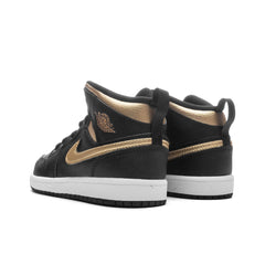 1 Mid (PS) - Black/Metallic Gold/White