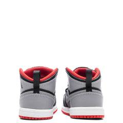 1 Mid (TD) - Black/Cement Grey/Fire Red