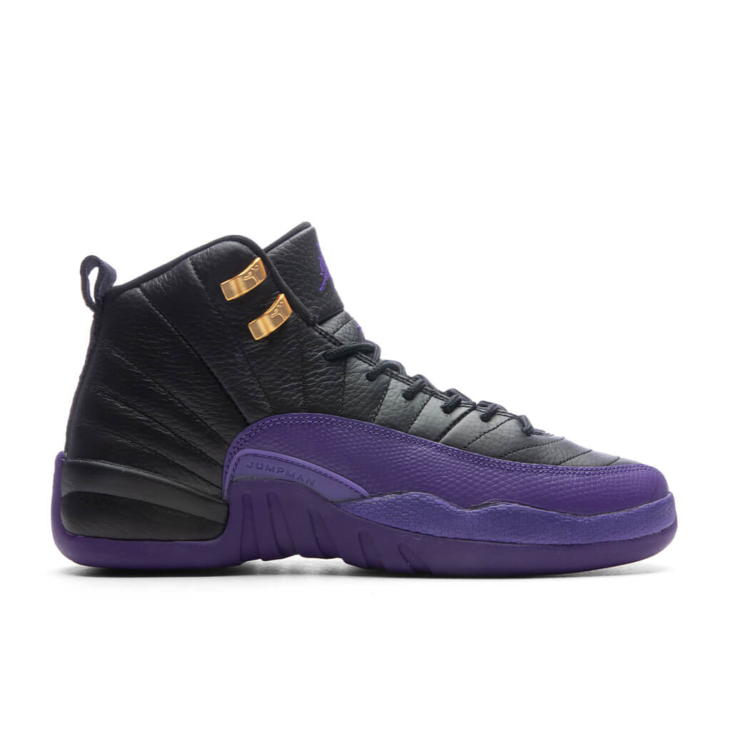 12 Retro (GS) - Black/Field Purple/Metallic Gold
