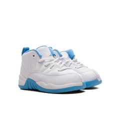 12 Retro 'Melo' (TD) - White/University Blue/Metallic Silver