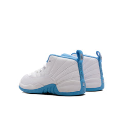 12 Retro 'Melo' (TD) - White/University Blue/Metallic Silver