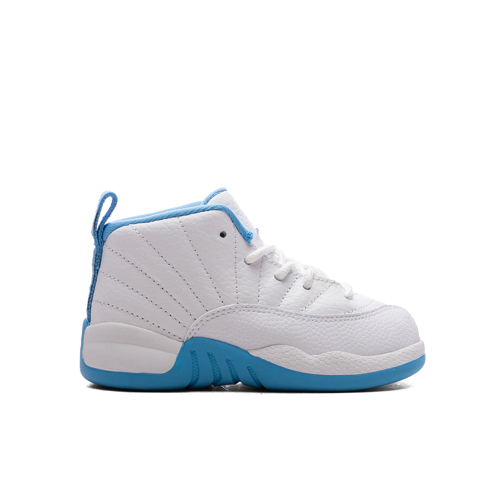 12 Retro 'Melo' (TD) - White/University Blue/Metallic Silver