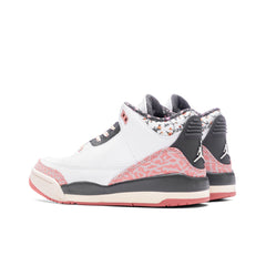 3 Retro (PS) 'Vintage Floral' - White/Anthracite/Red Stardust