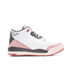 3 Retro (PS) 'Vintage Floral' - White/Anthracite/Red Stardust