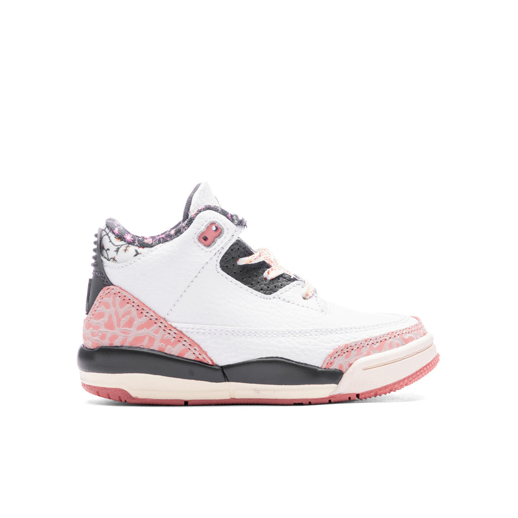 3 Retro (TD) 'Vintage Floral' - White/Anthracite/Red Stardust