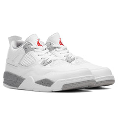 4 Retro (PS) - White/Fire Red