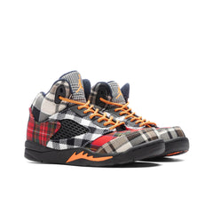 5 Retro (PS) 'Plaid' - Black/Total Orange/Dark Obsidian