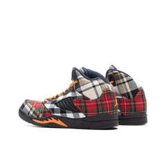 5 Retro (PS) 'Plaid' - Black/Total Orange/Dark Obsidian
