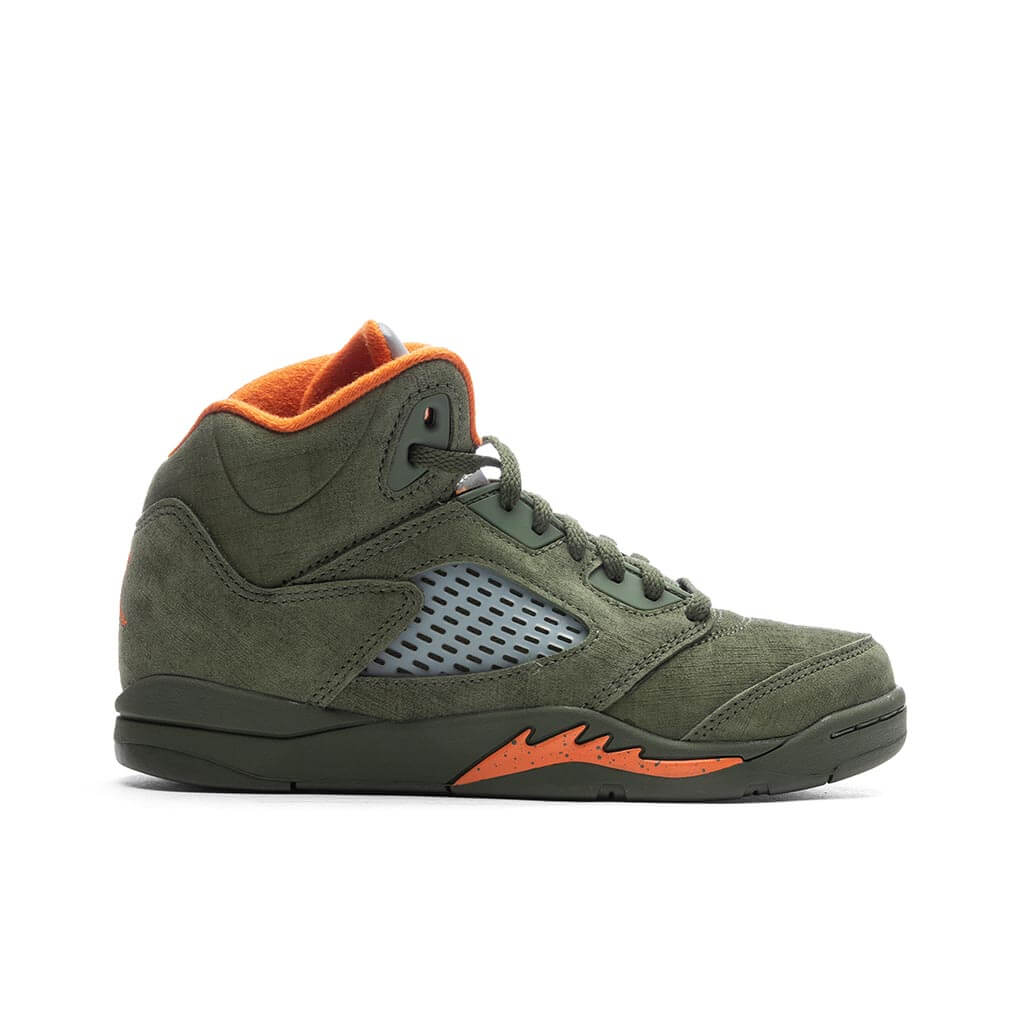 5 Retro 'Olive' (PS) - Army Olive/Solar Orange
