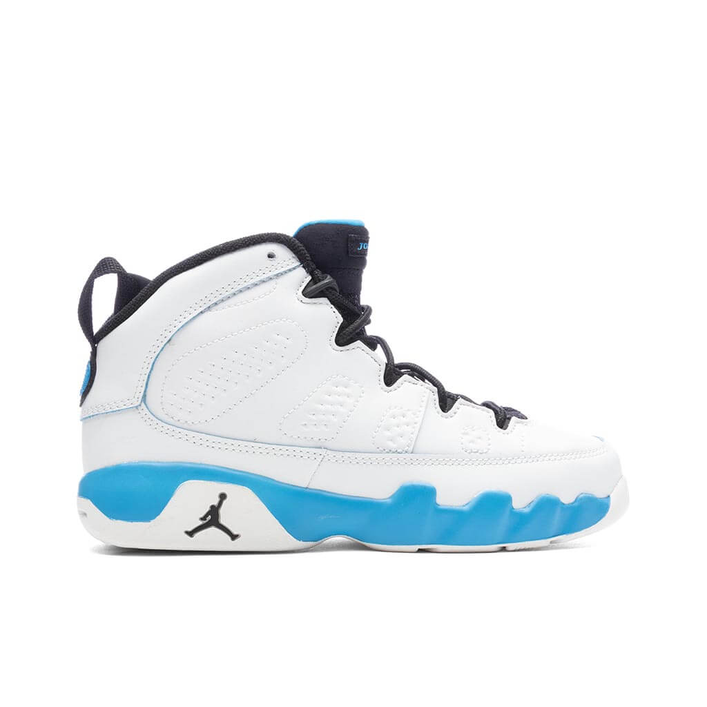 9 Retro 'Powder Blue' (PS) - Summit White/Black/Dark Powder Blue