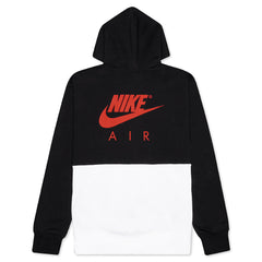 AJ4 Graphic Fleece Pullover Hoodie - White/Black