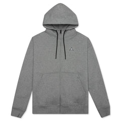 Essential Fleece Full-Zip Hoodie - Carbon Heather
