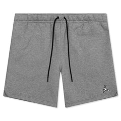 Essential Fleece Shorts - Carbon Heather/White
