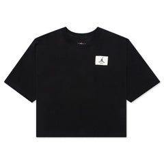 Essential Women's Boxy T-Shirt - Black/Gym Red