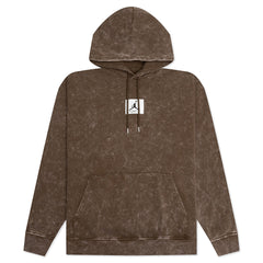 Essential Washed Fleece Hoodie - Light Olive