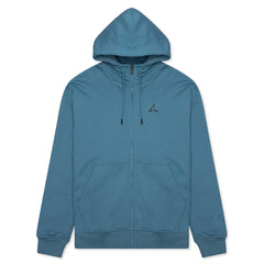 Essential Fleece Full-Zip Hoodie - Rift Blue
