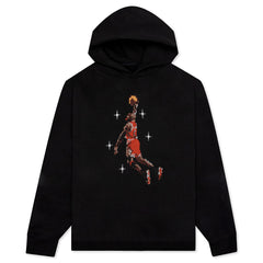 Essential Graphic Fleece Hoodie - Black