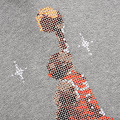 Essential Graphic Fleece Hoodie - Carbon Heather