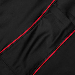 Essential Women's Mid-Rise Bike Shorts - Black/Black/University Red