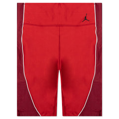 Essential Women's Mid-Rise Bike Shorts - Varsity Red/Team Red/Black