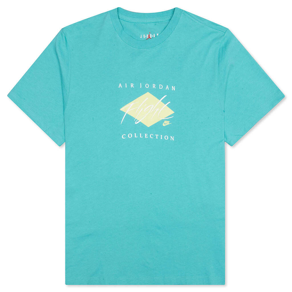 Flight T-Shirt - Washed Teal/White/Citron Tint