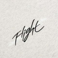 Flight '85 L/S T-Shirt - Oatmeal Heather/White