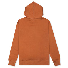 Flight Heritage Washed Fleece Pullover Hoodie - Dark Russet