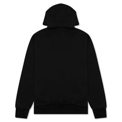 Heavyweight Loopback Fleece Hoodie - Black/Gym Red