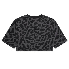 Women's Cropped Graphic T-Shirt - Black