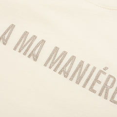 x A Ma Maniere S/S Tee - Coconut Milk