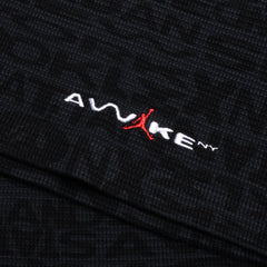 x Awake NY Thermal Long Sleeve Top - Black/White/University Red