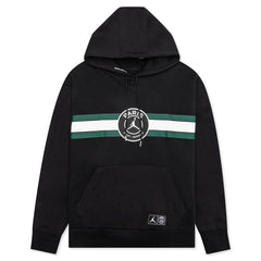 x Paris Saint-Germain Fleece Pullover Hoodie - Black/White