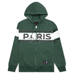 x Paris Saint-Germain Full-Zip Fleece Hoodie - Noble Green