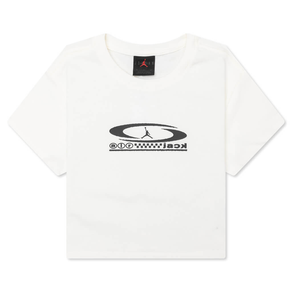 Women's x Travis Scott Baby Tee - Sail/Black