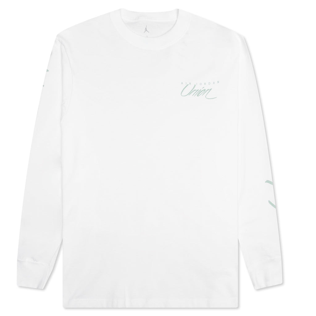 x Union L/S Tee - White/Grey Haze