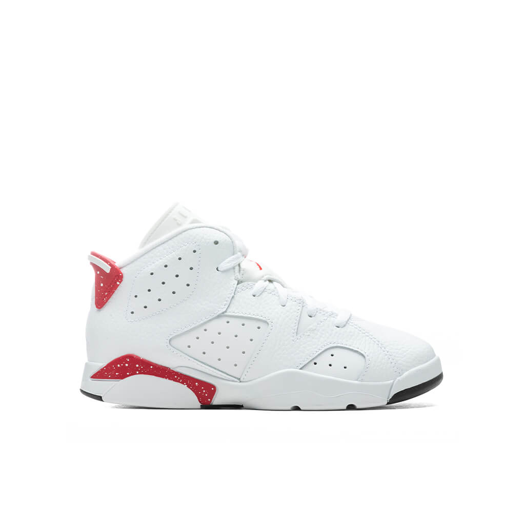 6 Retro 'Red Oreo' (PS) - White/University Red/Black