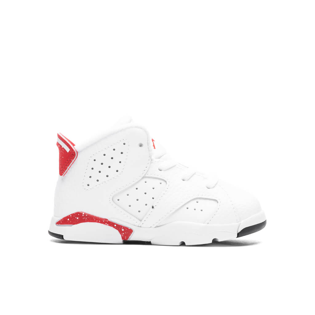 6 Retro 'Red Oreo' (TD) - White/University Red/Black