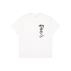 x Stussy Peace, Love, Swoosh T shirt 'White' (2022)