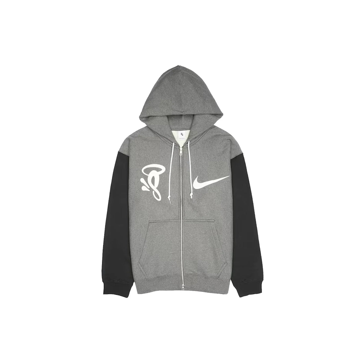 x Syna Solo Swoosh Fleece Full Zip Hoodie 'Grey' (2026)