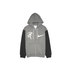 x Syna Solo Swoosh Fleece Full Zip Hoodie 'Grey' (2026)