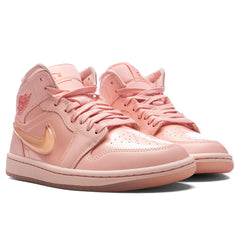 Women's 1 Mid 'Patent Valentines Day' - Washed Coral/Pink Salt