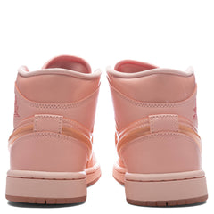 Women's 1 Mid 'Patent Valentines Day' - Washed Coral/Pink Salt
