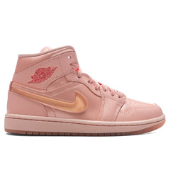 Women's 1 Mid 'Patent Valentines Day' - Washed Coral/Pink Salt