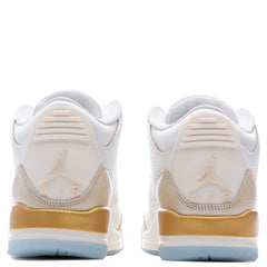 Women's 3 Retro 'Champagne and Oysters' - Sail/Team Gold/Pale Ivory